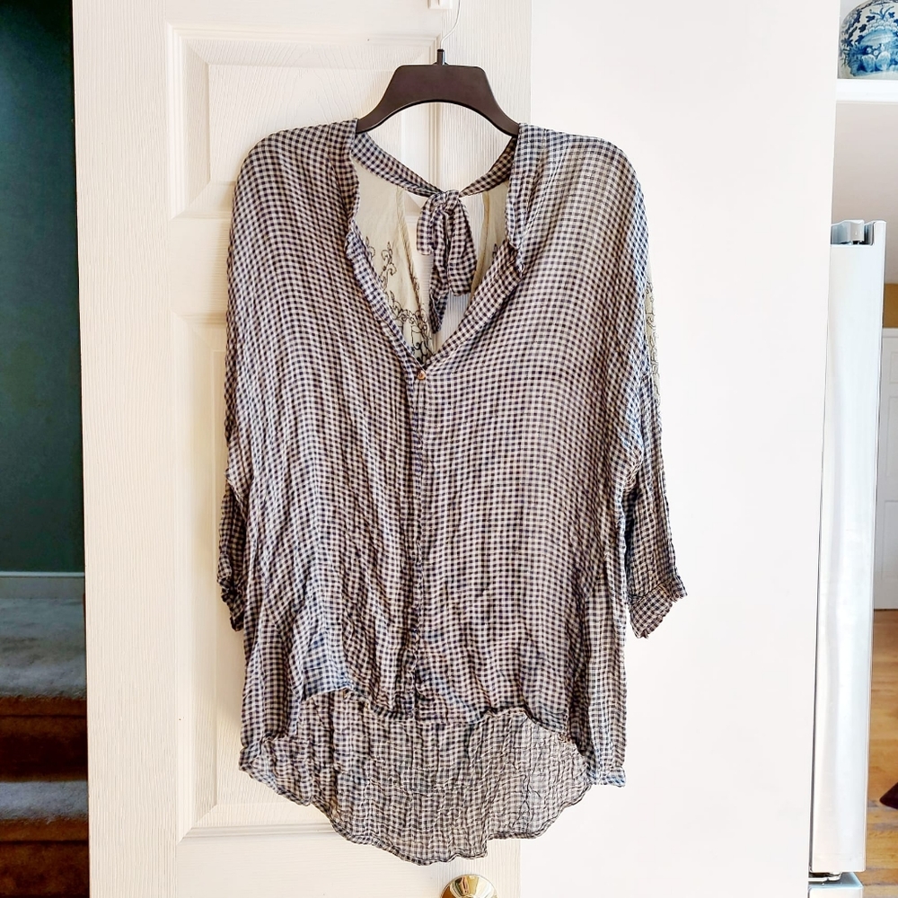 XCVI long sleeve blouse top women, size M